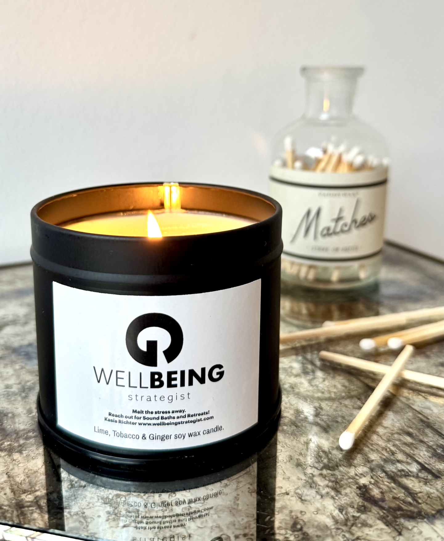 Lime, Tobacco & Ginger Soy Wax Candle