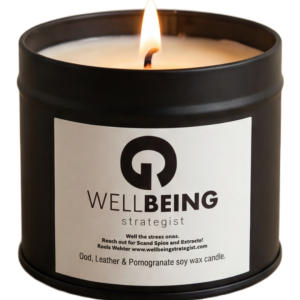 Oud, Leather & Pomegranate Luxury Soy Wax Candle